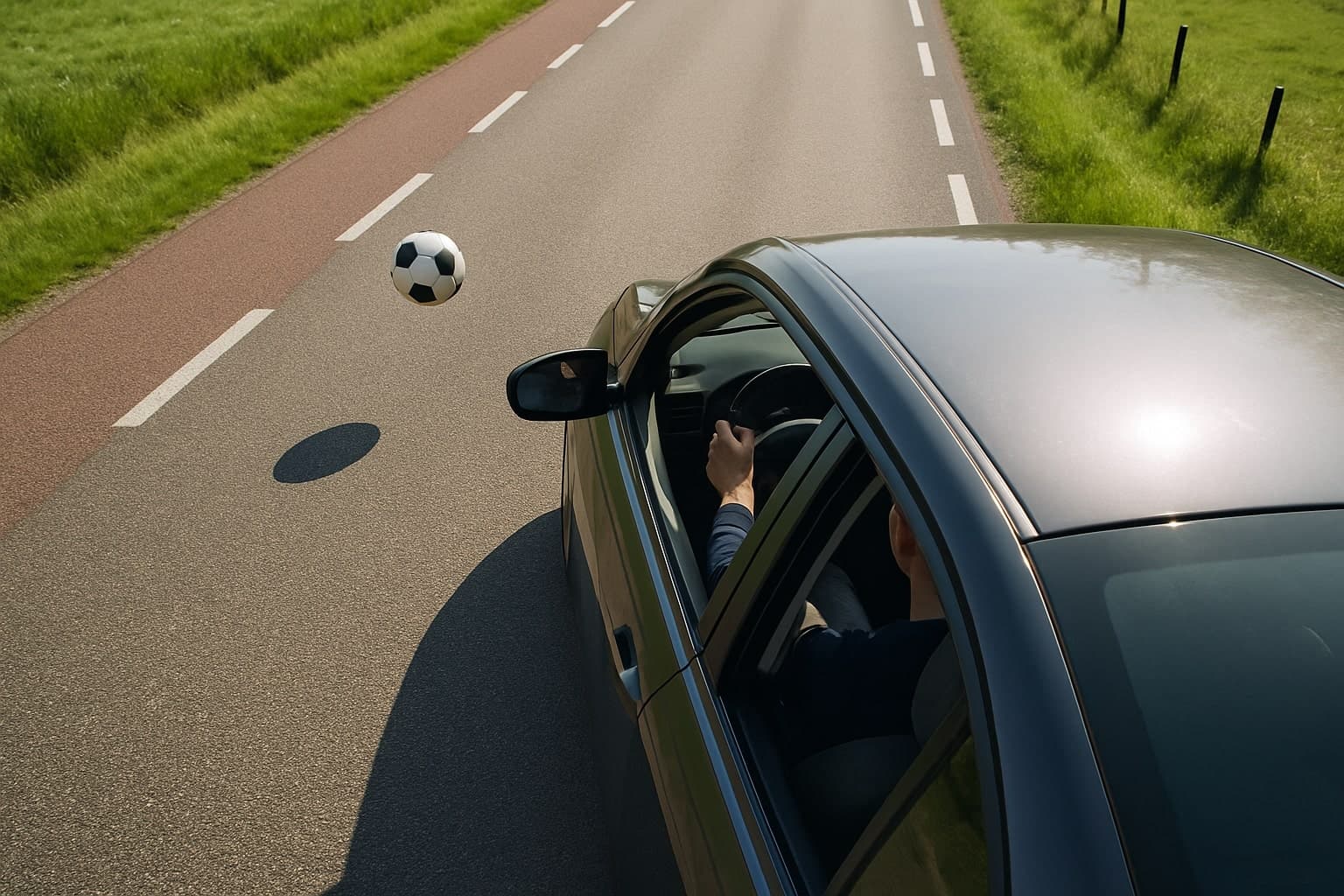 Hazard perception example in Dutch traffic