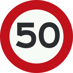 Nederlands verkeersbord: Speed limit